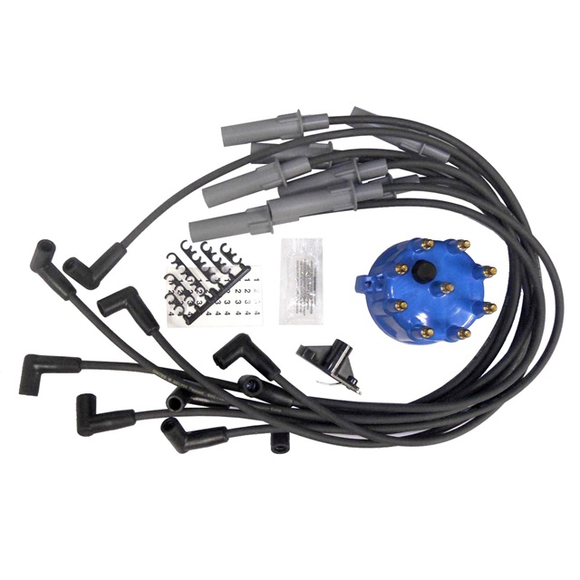 Ignition Tune Up Spark Plug Wires, Cap, Rotor Kit 97-03 Dodge V8